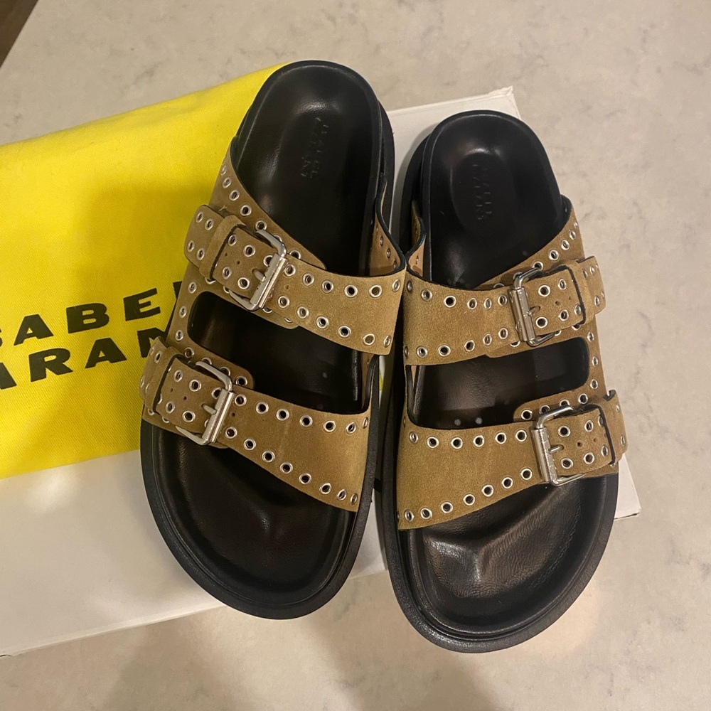 Isabel Marant NWT Lennya Sandals in Taupe - size 39
